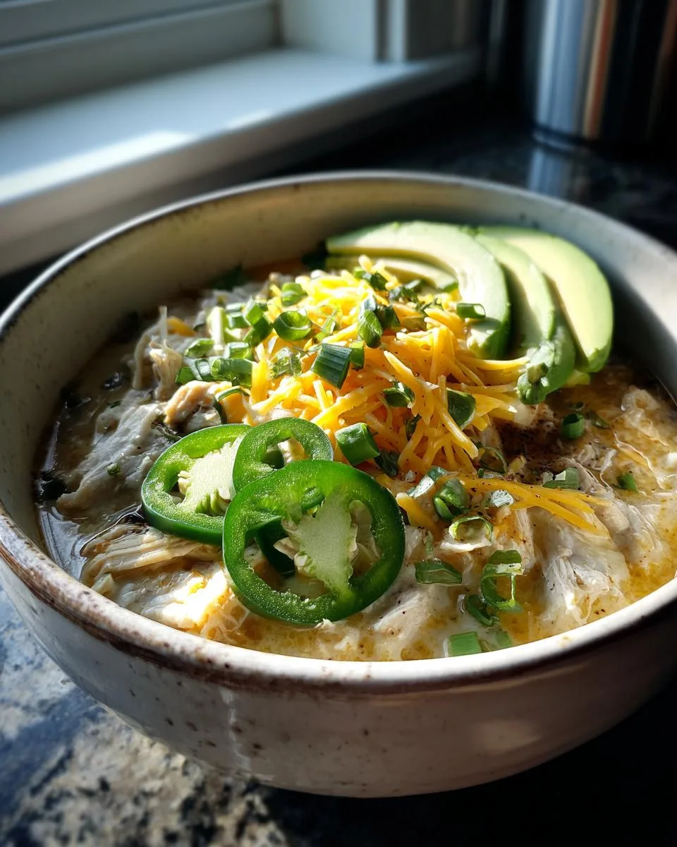 Keto White Chicken Chili - detail 4