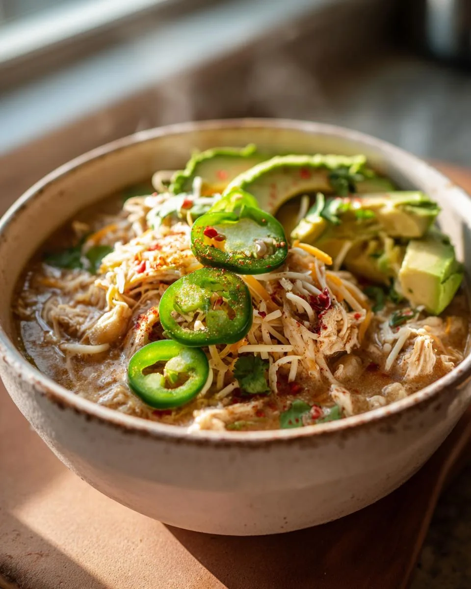 Keto White Chicken Chili - detail 5