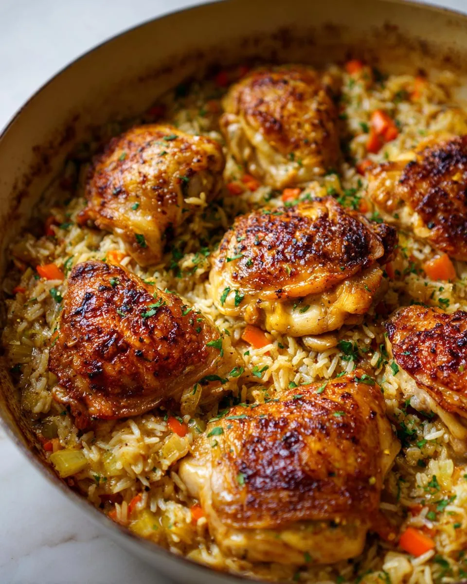 One Pan Chicken and Rice Casserole - detail 2