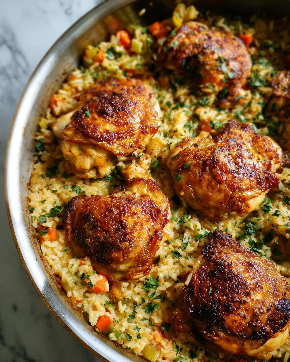 One Pan Chicken and Rice Casserole - detail 3