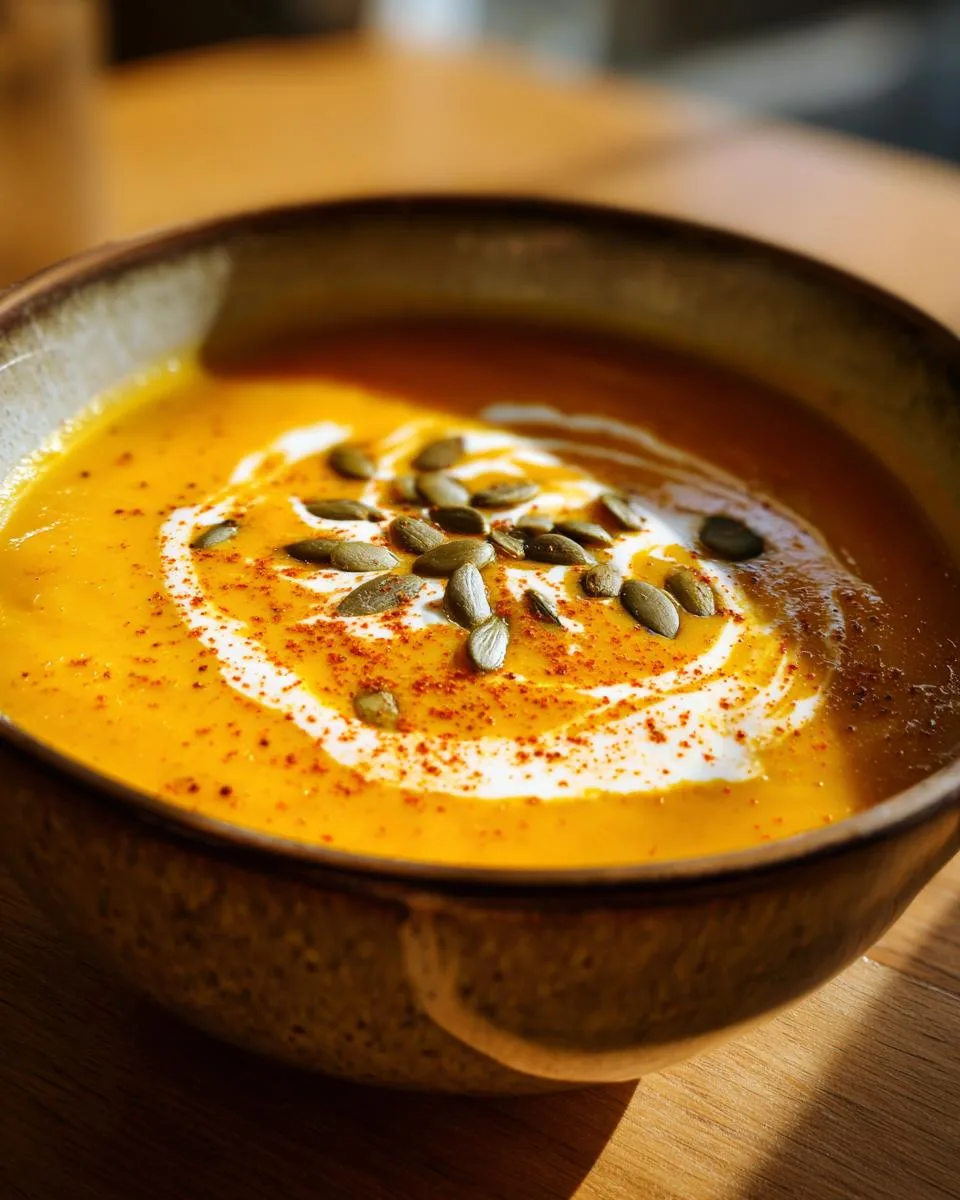Panera Autumn Squash Soup - detail 1