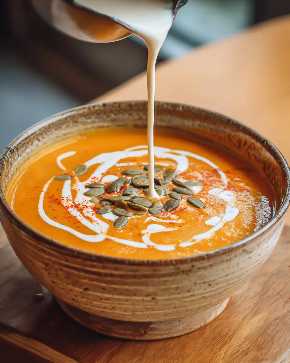 Panera Autumn Squash Soup - detail 2