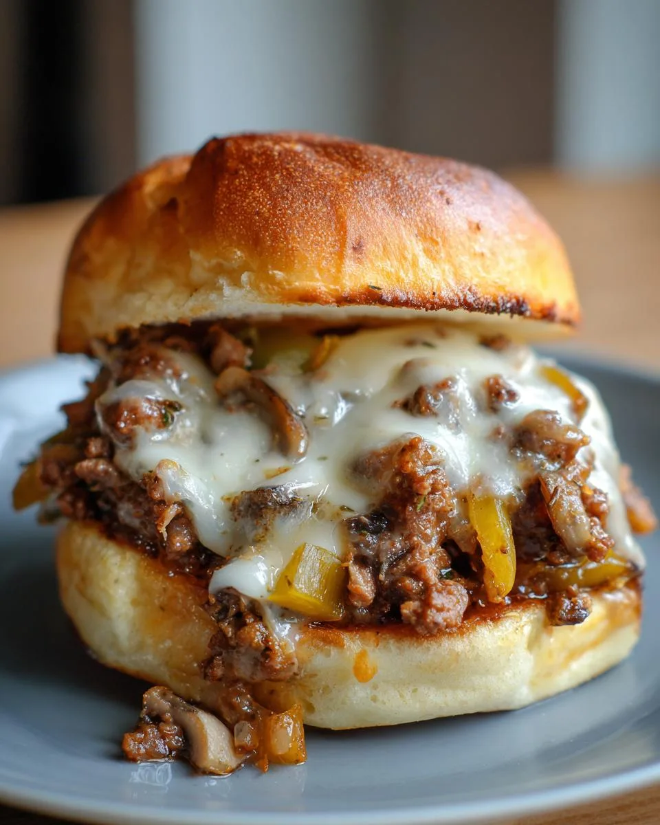 Philly Cheesesteak Sloppy Joes - detail 5