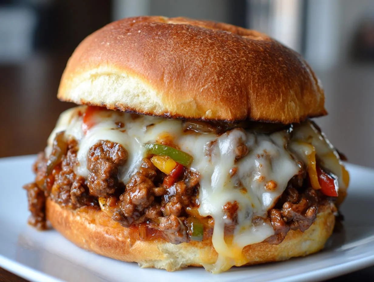 25-Minute Philly Cheesesteak Sloppy Joes – Irresistibly Cheesy Goodness