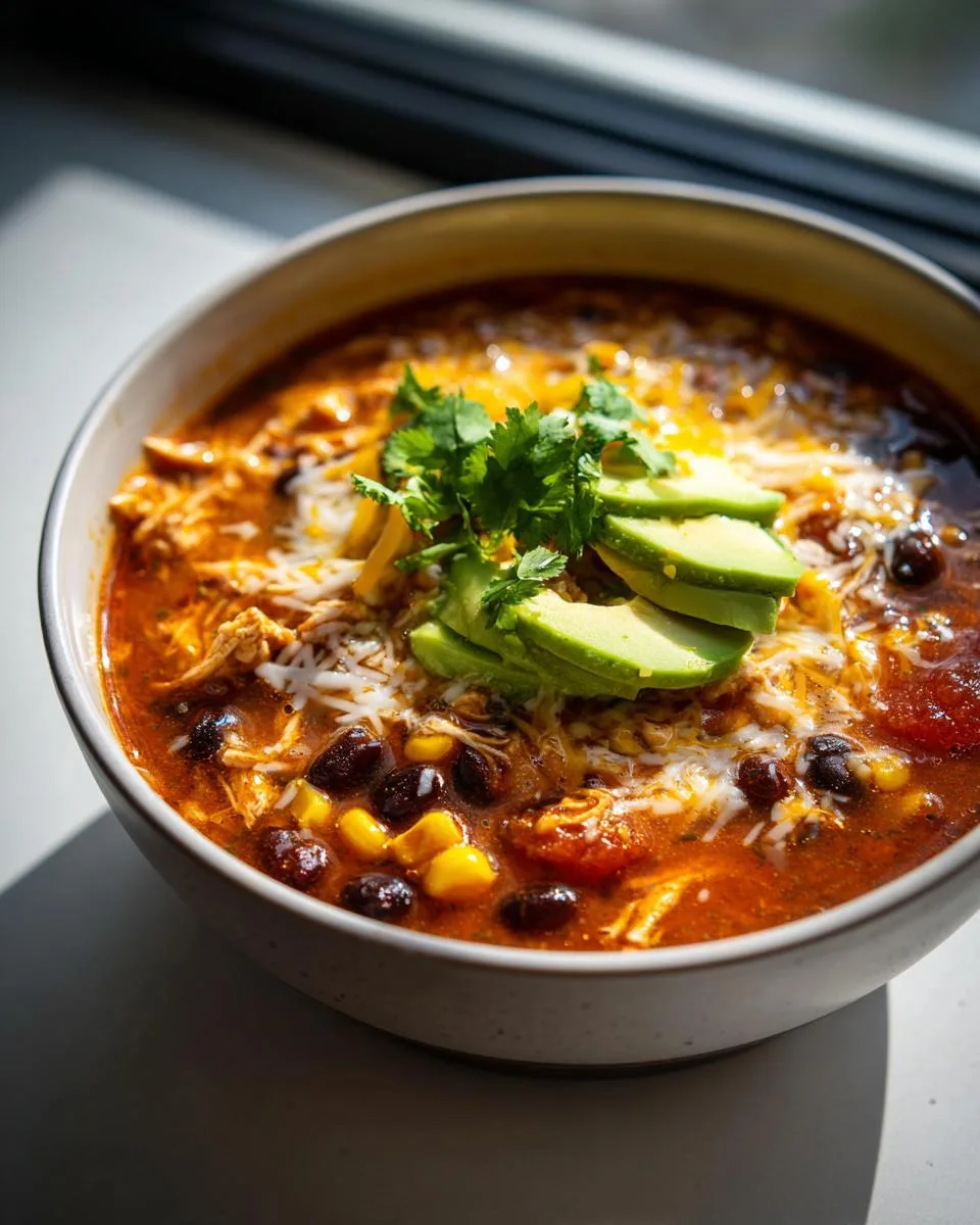 Protein-Packed Chicken Taco Soup - detail 1