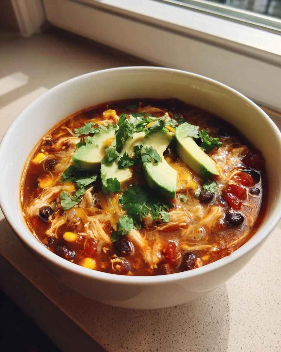Protein-Packed Chicken Taco Soup - detail 2