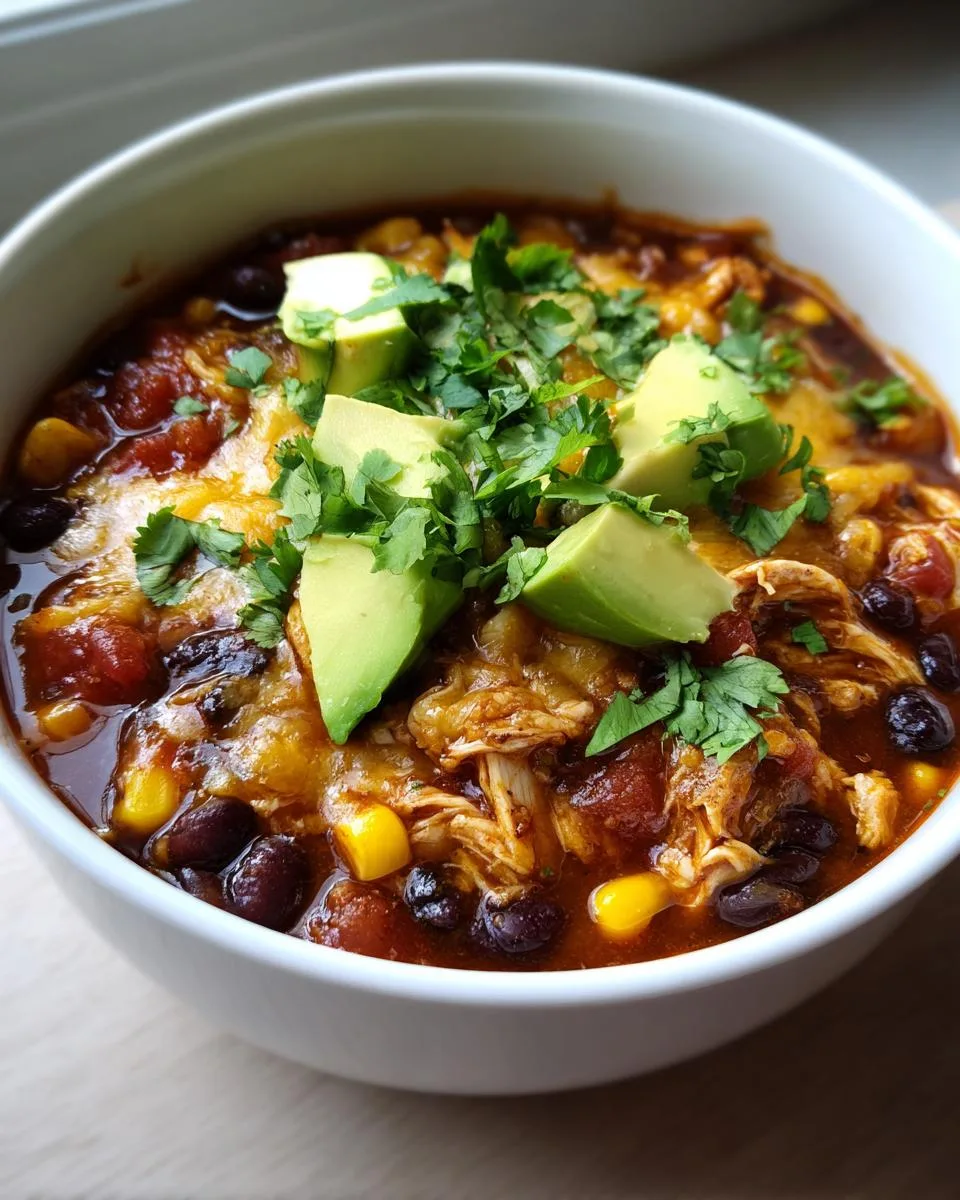 Protein-Packed Chicken Taco Soup - detail 3