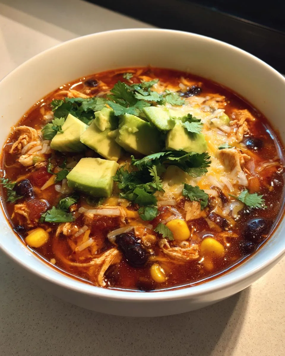 Protein-Packed Chicken Taco Soup - detail 4