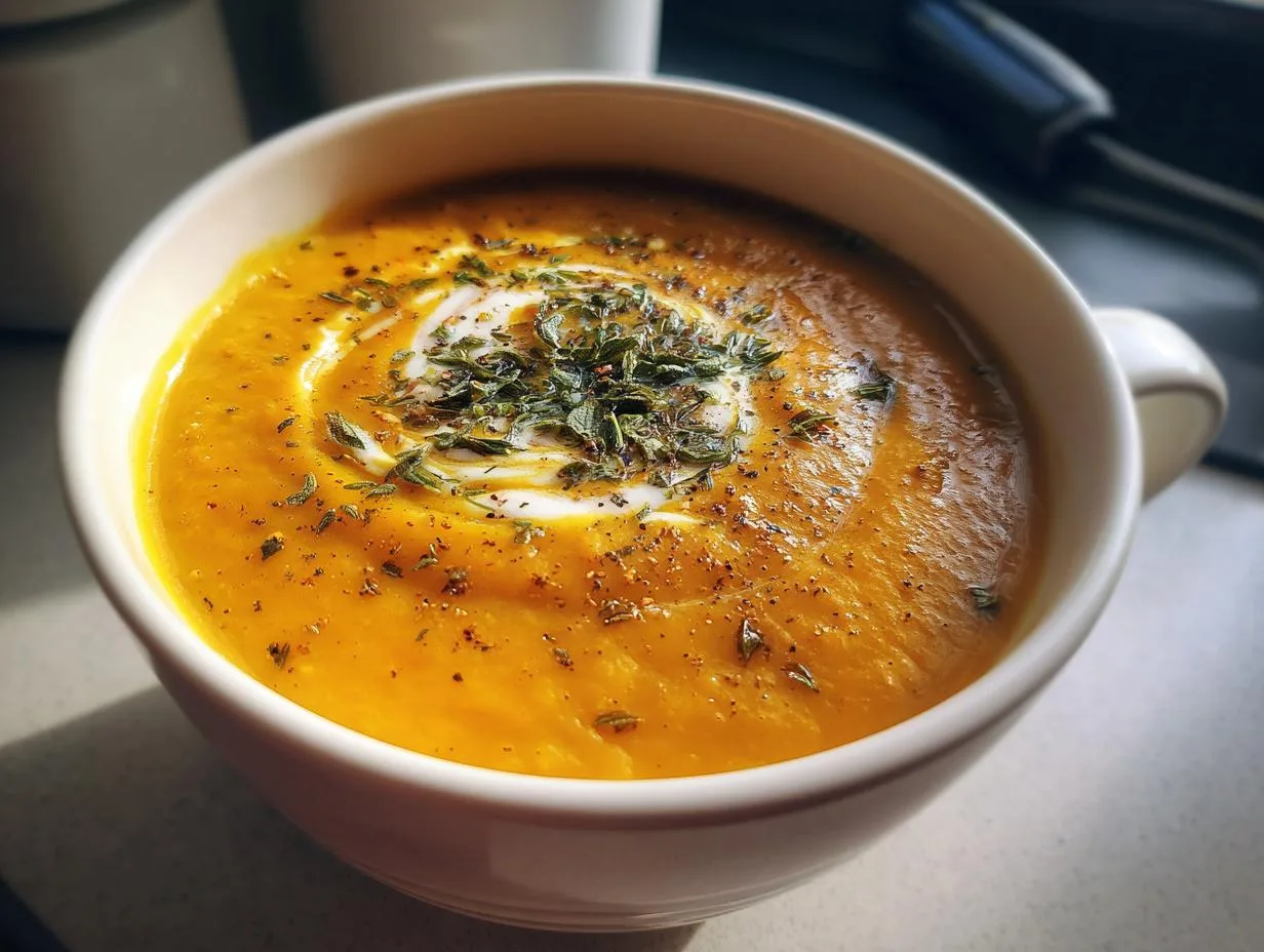 Hearty Roasted Vegetable Soup Recipe in Just 3 Steps