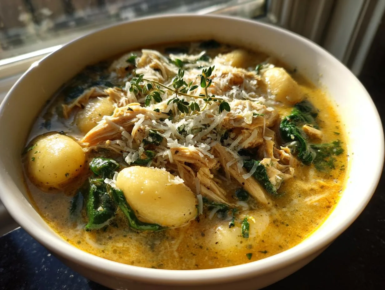 30-Minute Rotisserie Chicken Gnocchi Soup Recipe – Pure Comfort