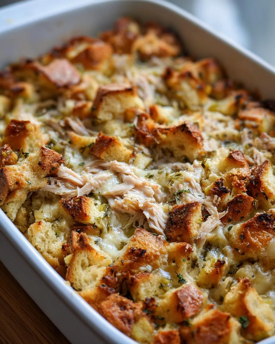 Rotisserie Chicken Stuffing Casserole - detail 1