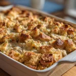 Rotisserie Chicken Stuffing Casserole