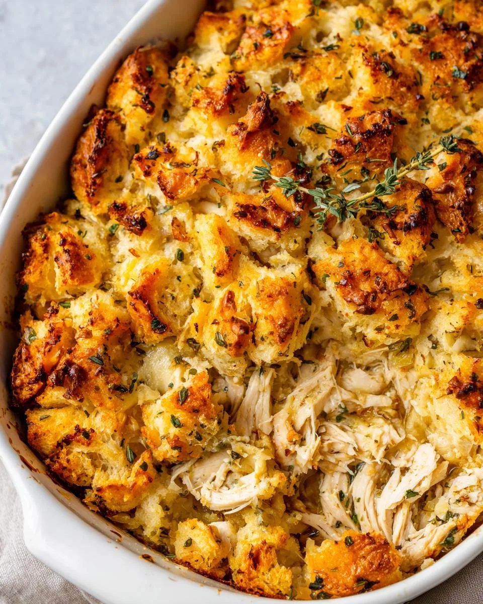 Rotisserie Chicken Stuffing Casserole - detail 2