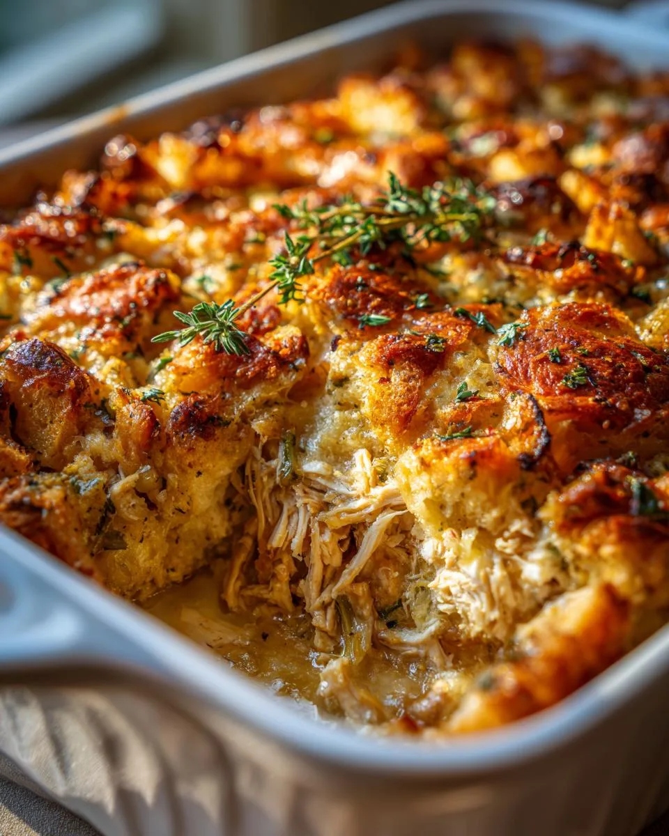Rotisserie Chicken Stuffing Casserole - detail 4