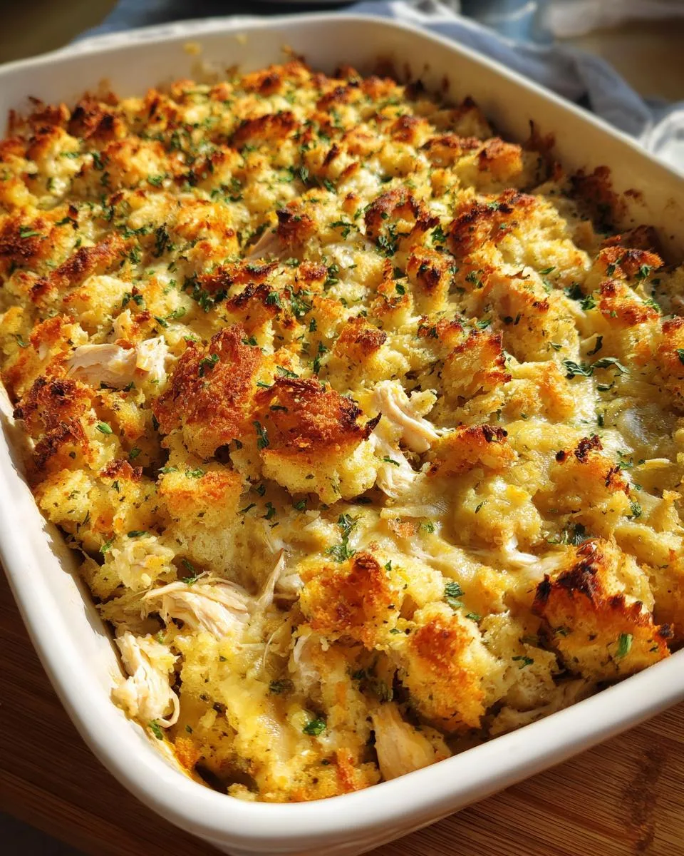 Rotisserie Chicken Stuffing Casserole - detail 5