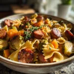 Sausage Pasta Brussels Sprouts Butternut Squash