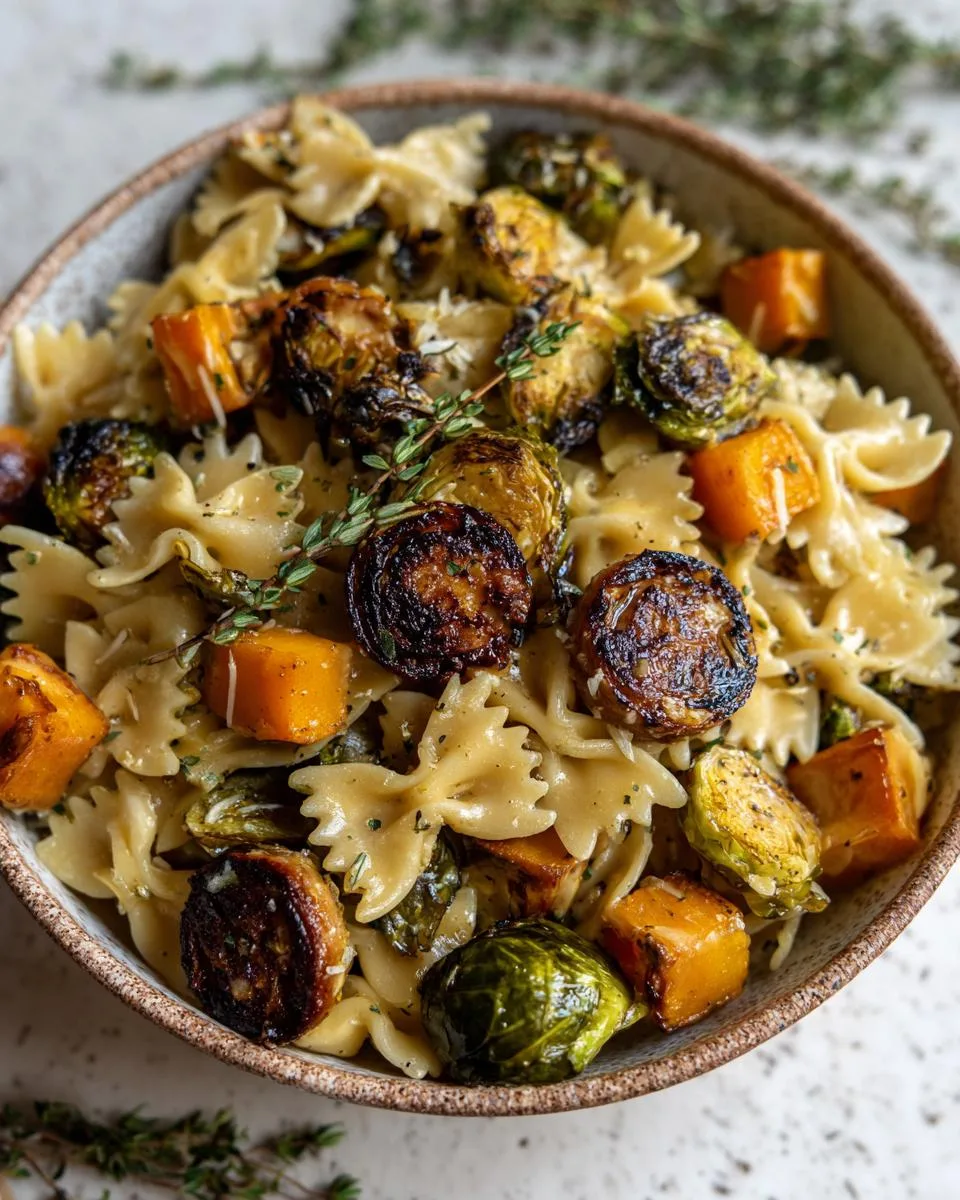 Sausage Pasta Brussels Sprouts Butternut Squash - detail 4