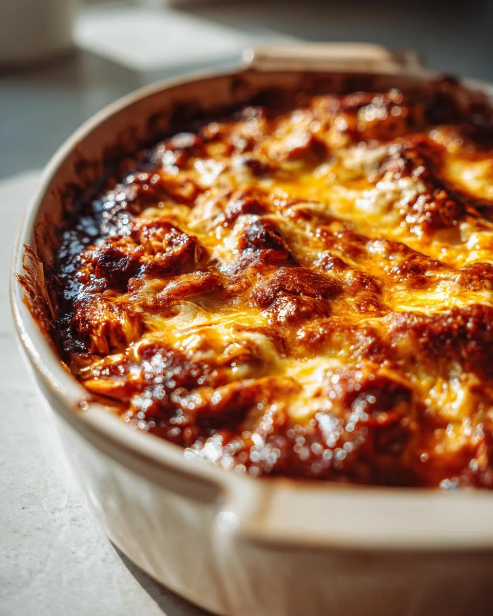 Shredded Barbecue Chicken Casserole - detail 2