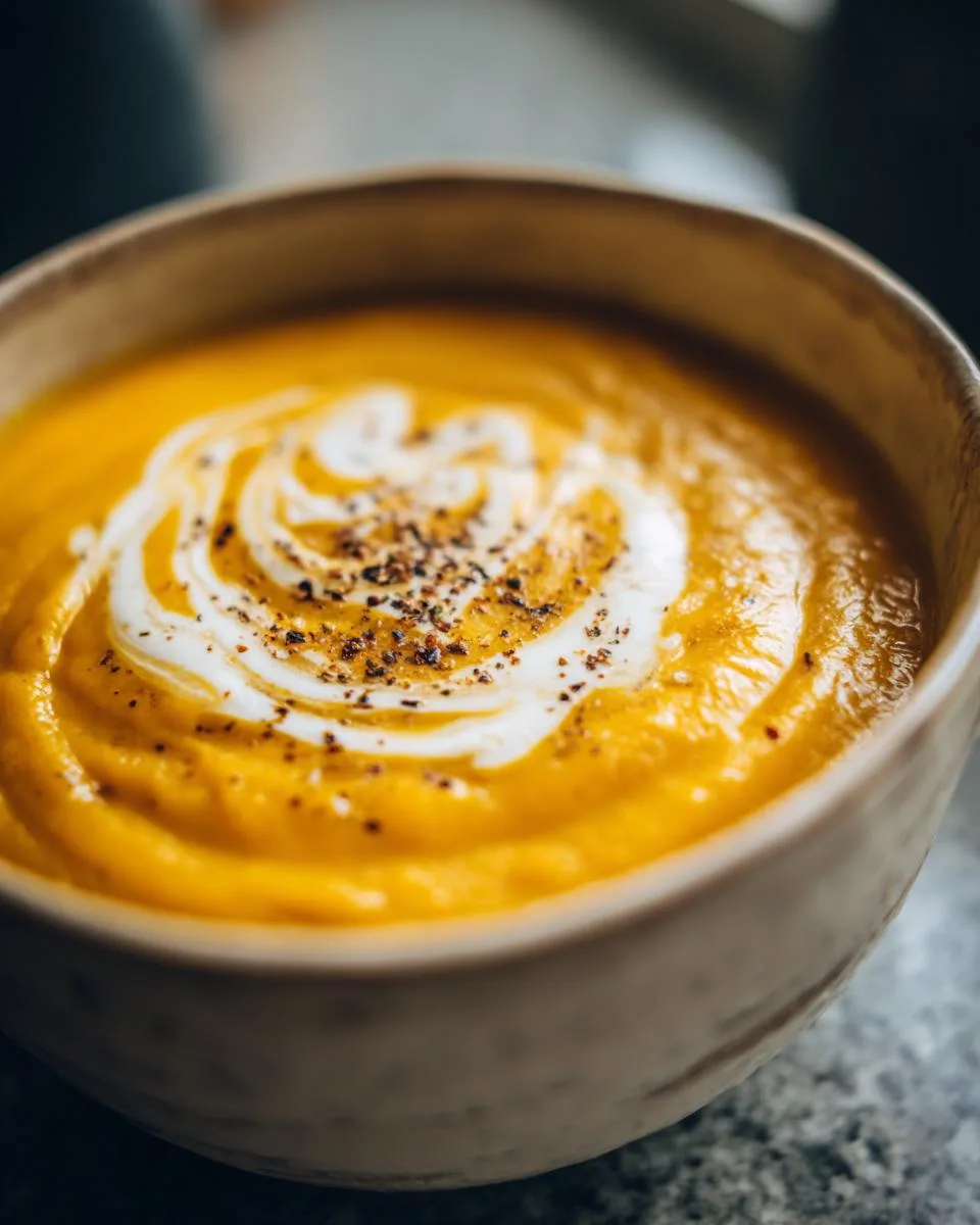 Simple Butternut Squash Soup - detail 1