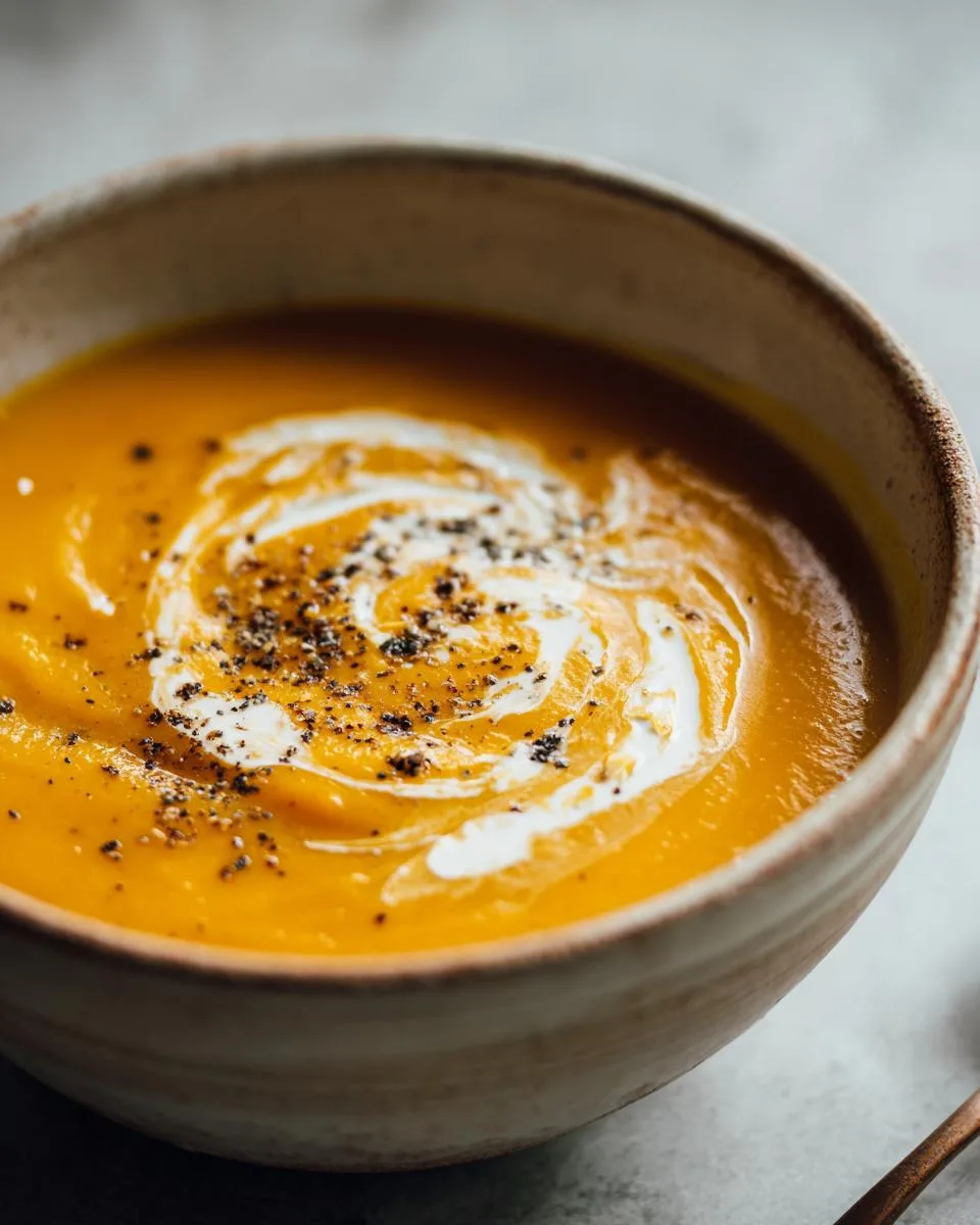 Simple Butternut Squash Soup - detail 2