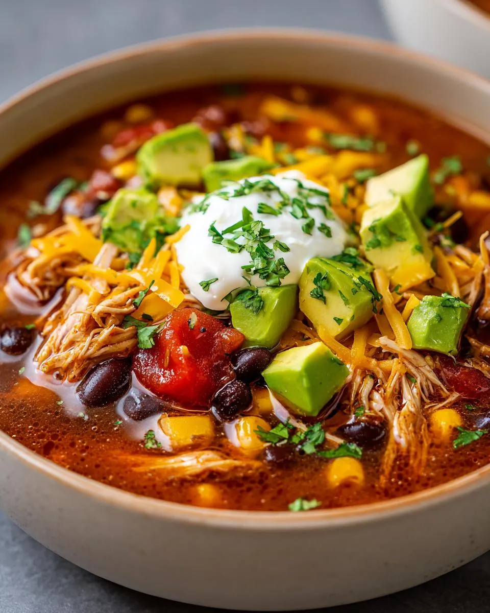 Slow Cooker Chicken Tortilla Soup - detail 5