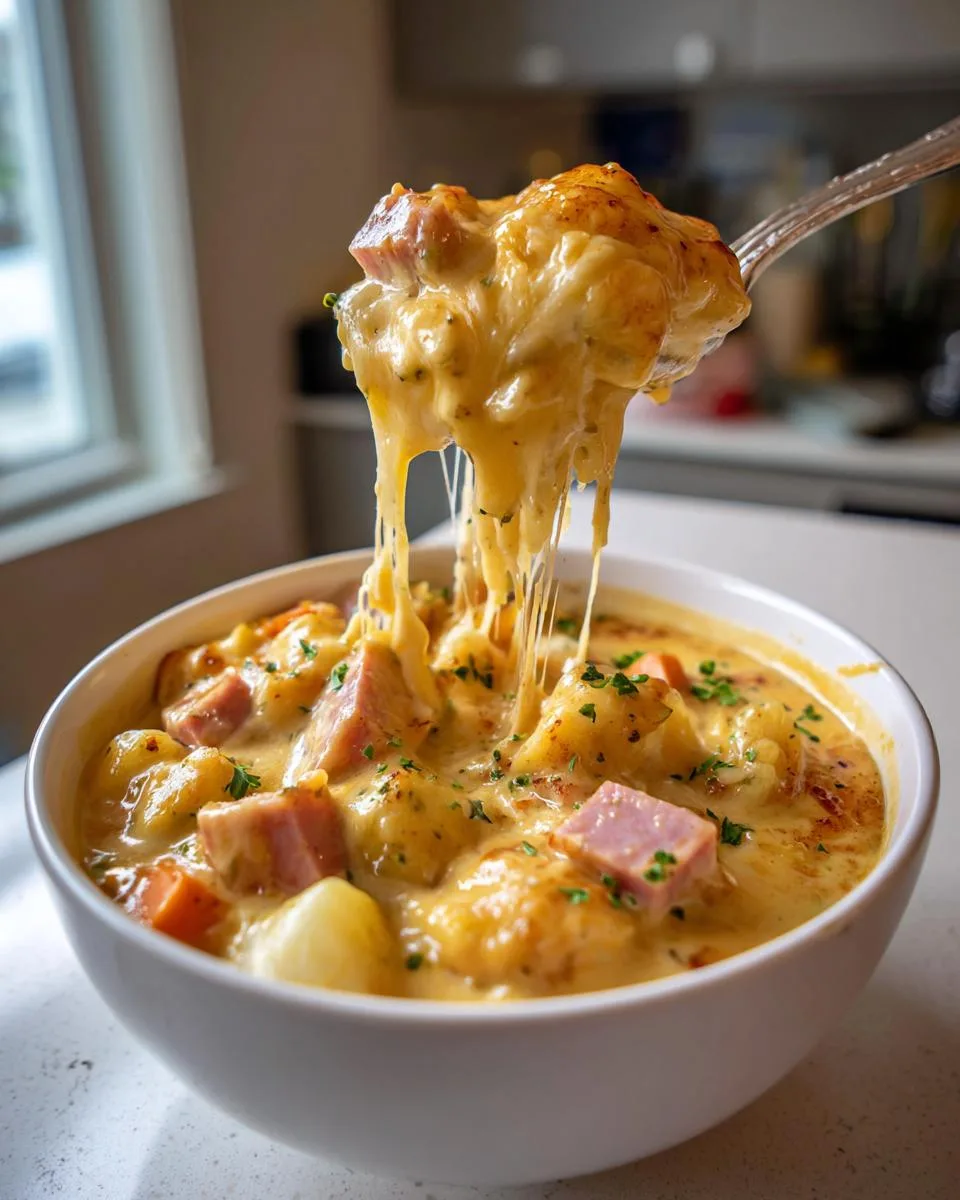Slow Cooker Ham Cheese Soup - detail 1