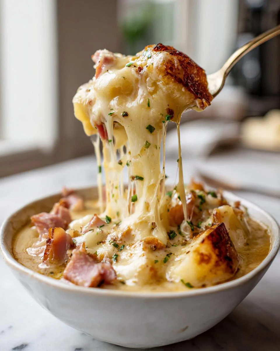 Slow Cooker Ham Cheese Soup - detail 2