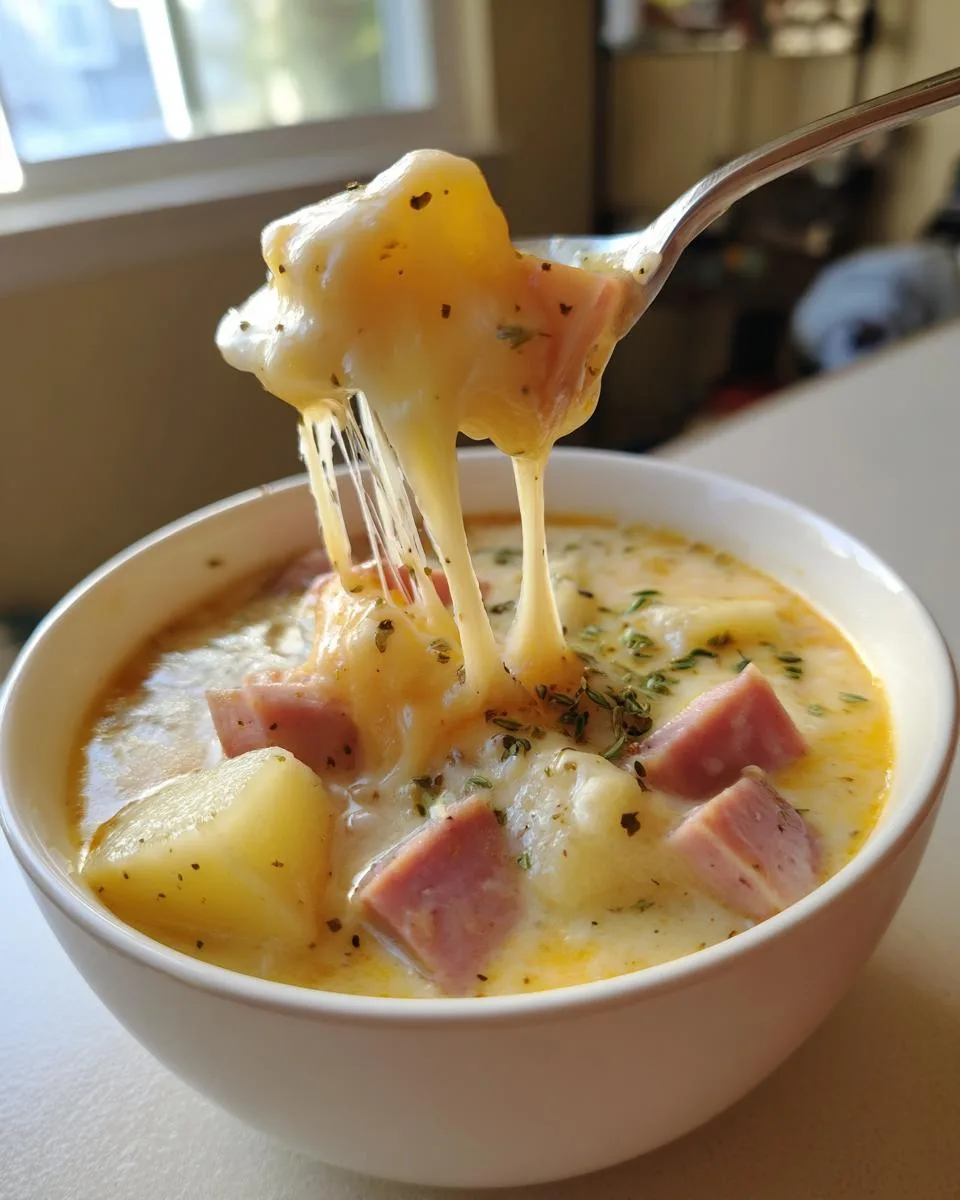 Slow Cooker Ham Cheese Soup - detail 4