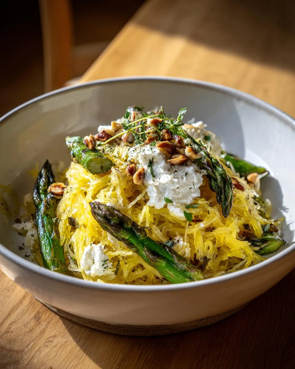 Spaghetti Squash With Asparagus And Thyme - detail 2