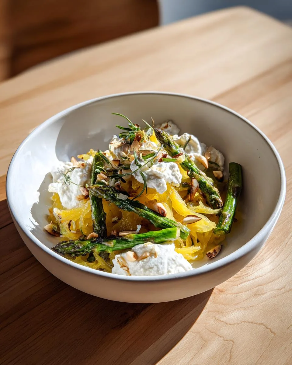 Spaghetti Squash With Asparagus And Thyme - detail 3