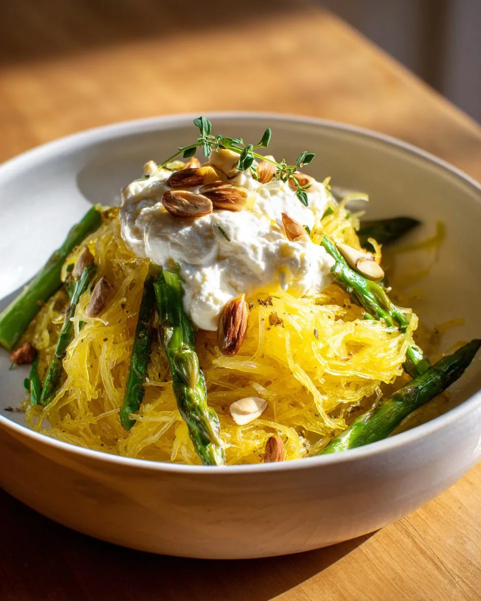 Spaghetti Squash With Asparagus And Thyme - detail 4