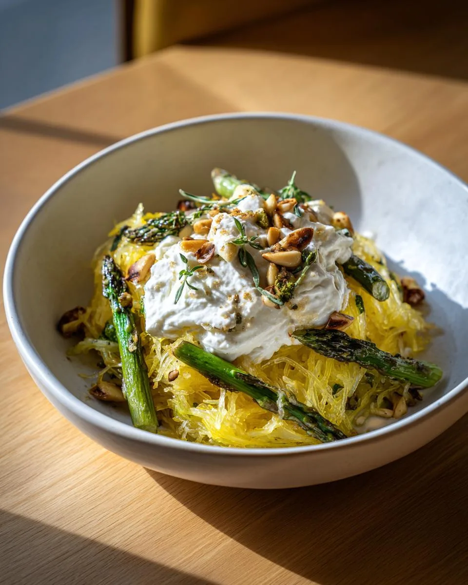 Spaghetti Squash With Asparagus And Thyme - detail 5