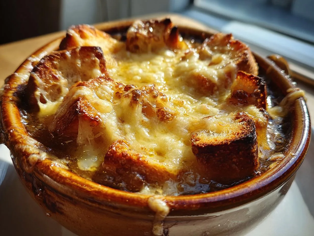 Heavenly French Onion Soup with 45-Minute Caramelized Onions