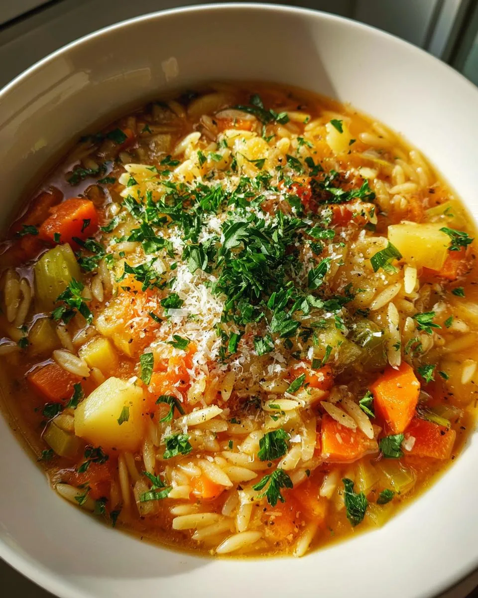 Vegetable Orzo Soup - detail 4