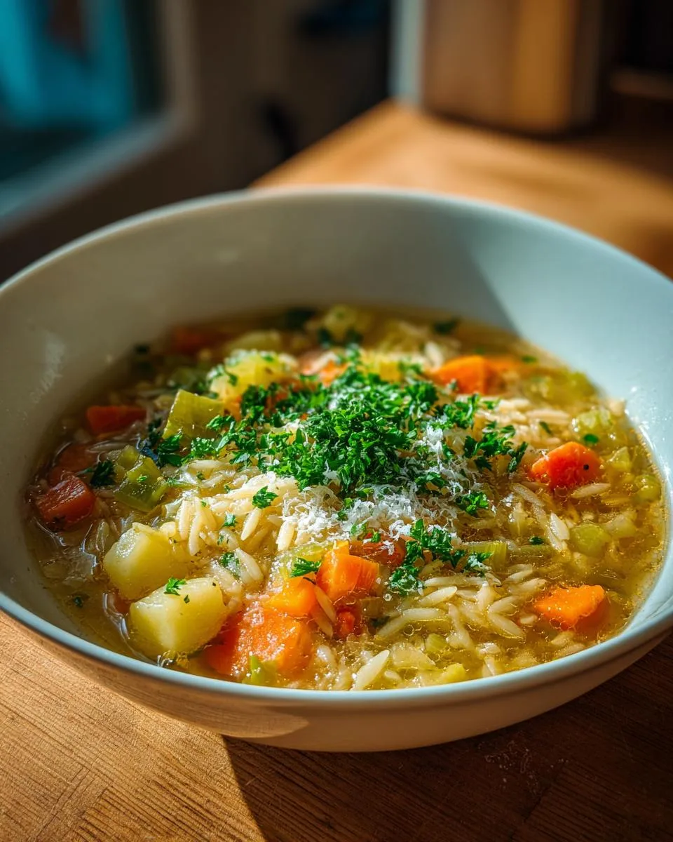 Vegetable Orzo Soup - detail 5