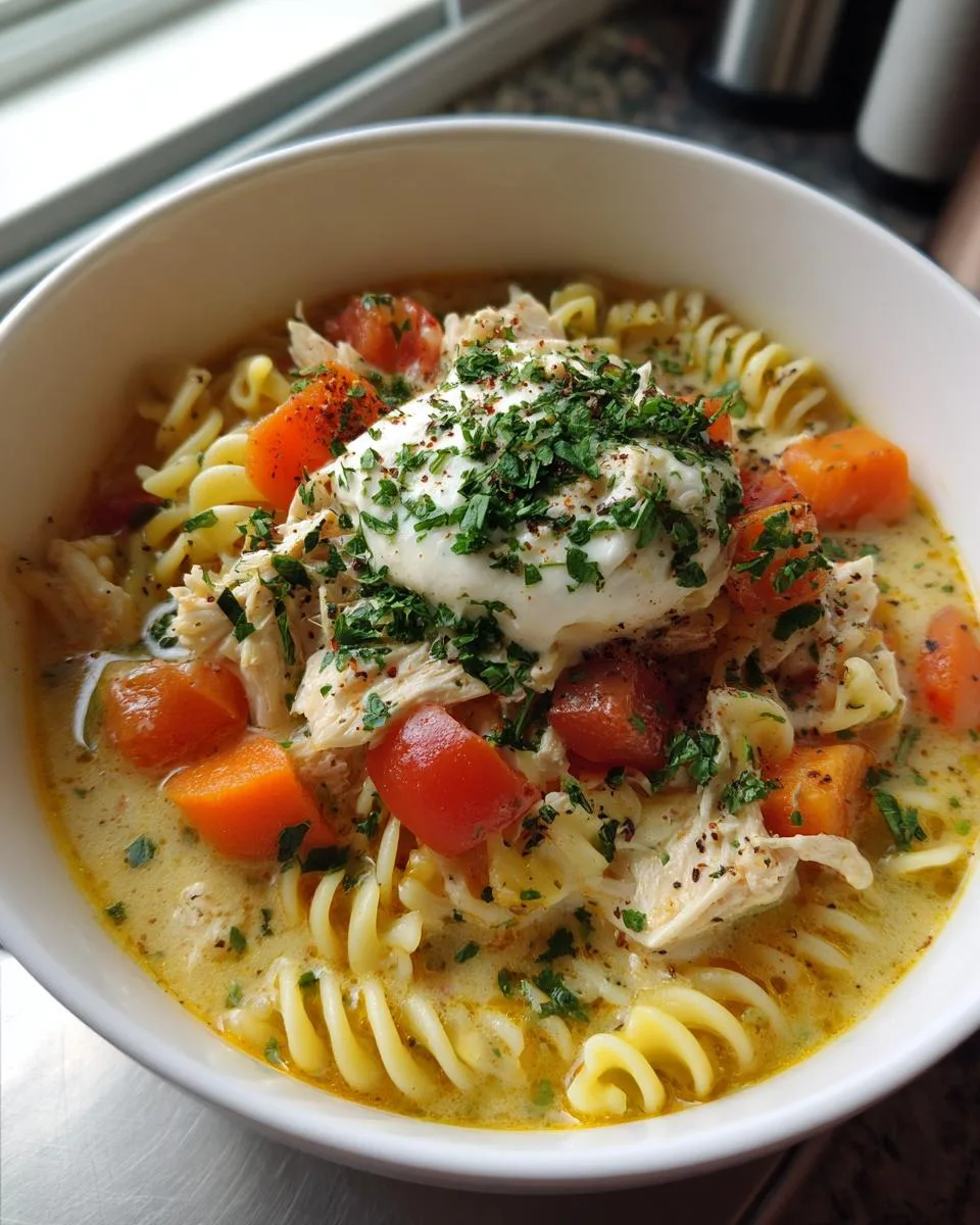 White Chicken Lasagna Soup - detail 3