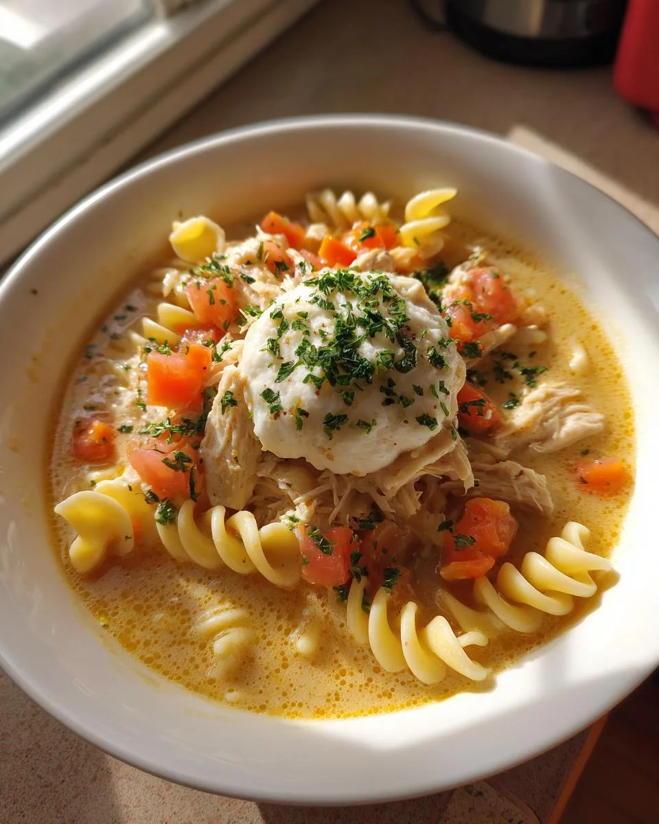 White Chicken Lasagna Soup - detail 4