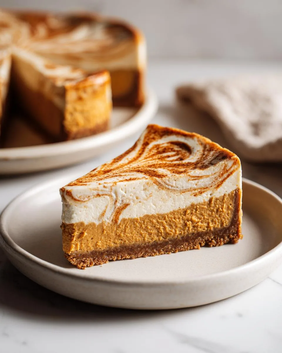 no bake pumpkin cheesecake - detail 1