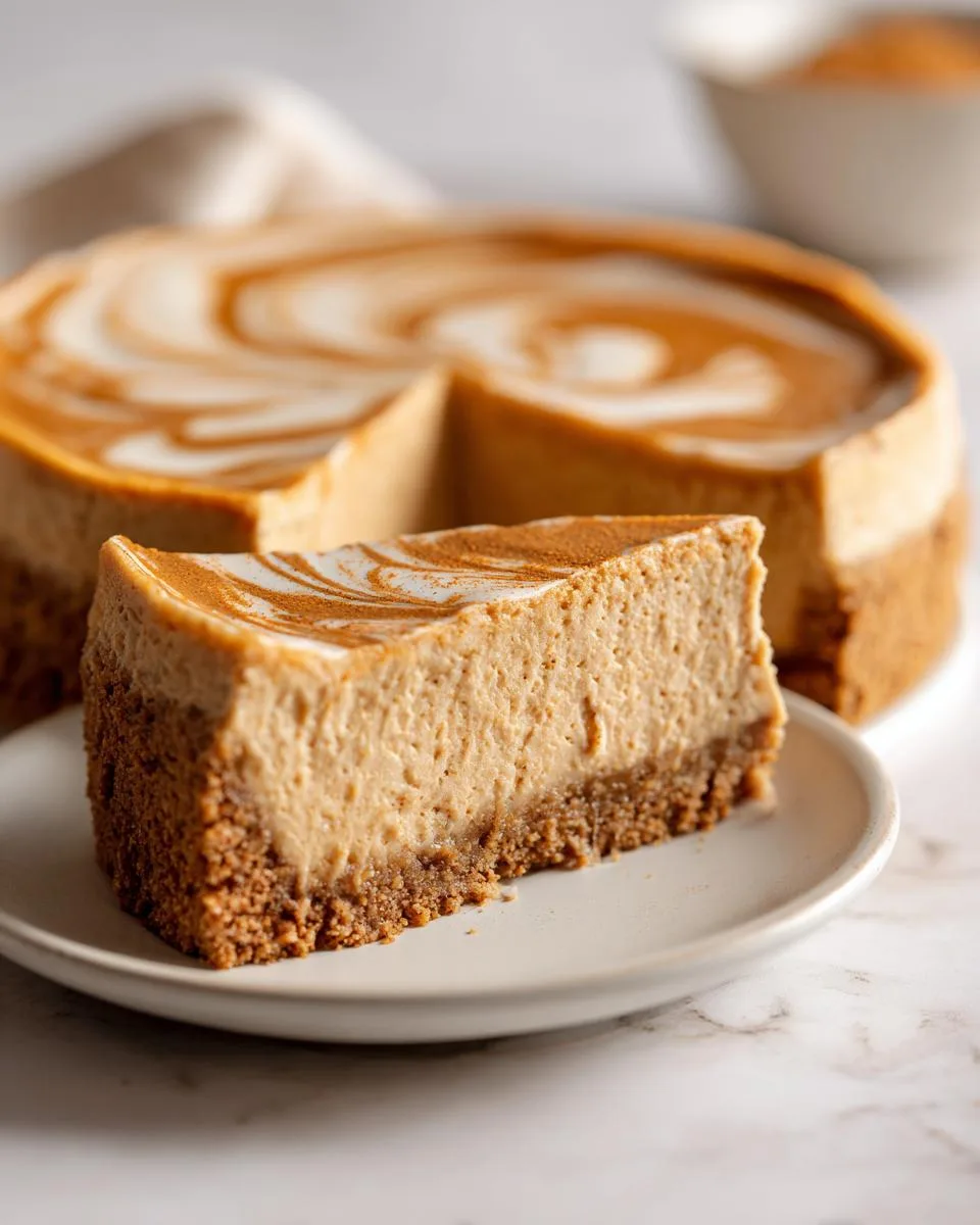 no bake pumpkin cheesecake - detail 2