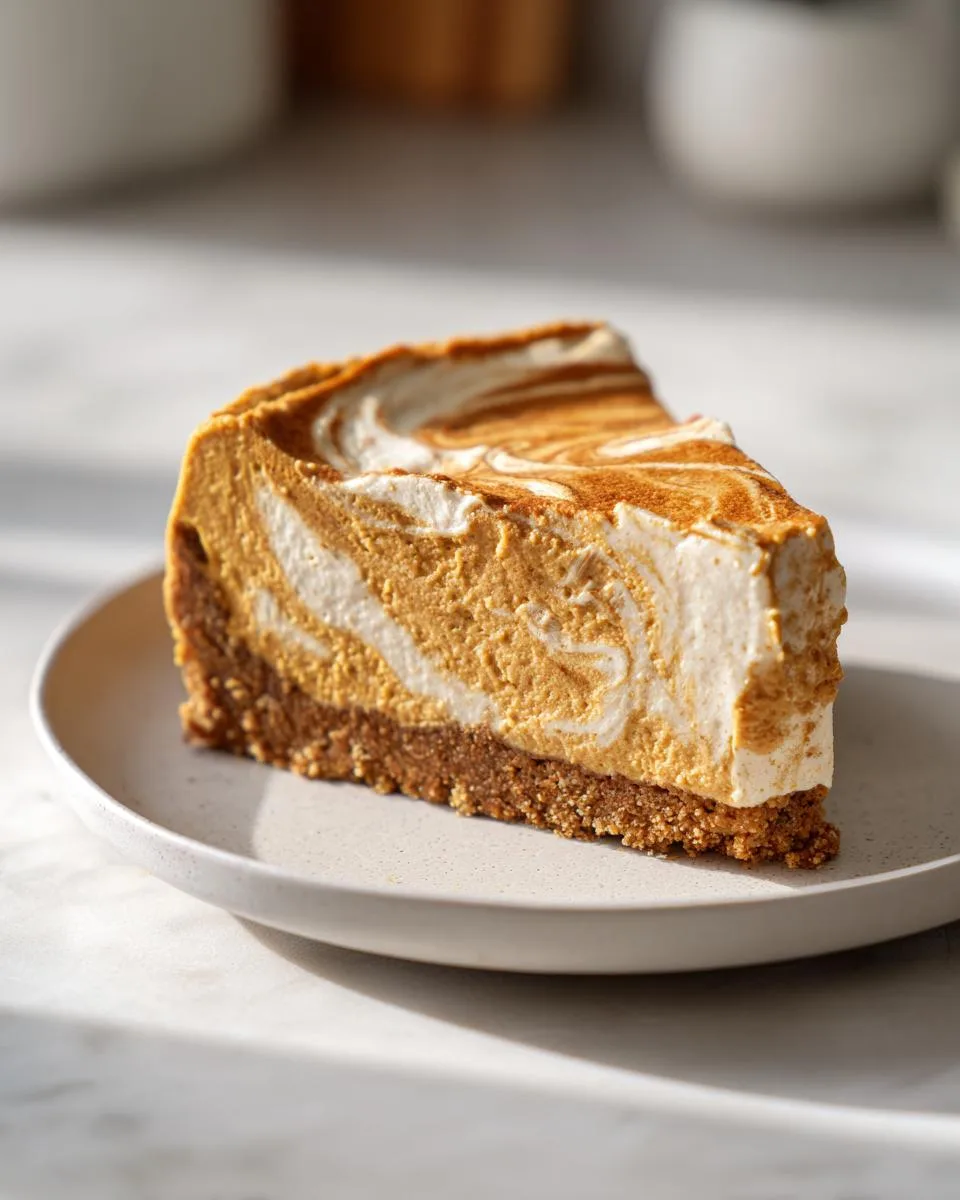 no bake pumpkin cheesecake - detail 4