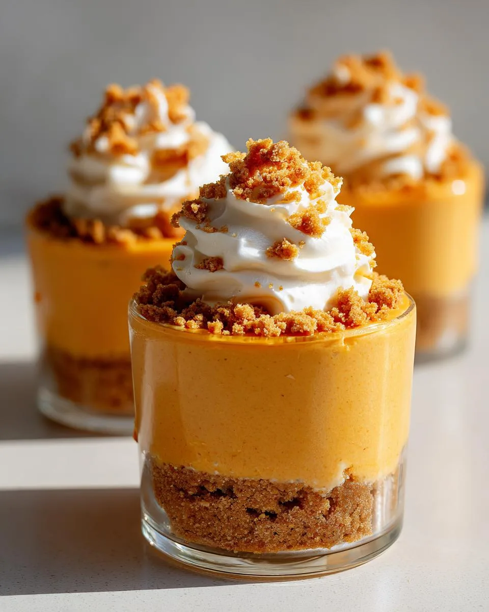 pumpkin cheesecake cups - detail 2