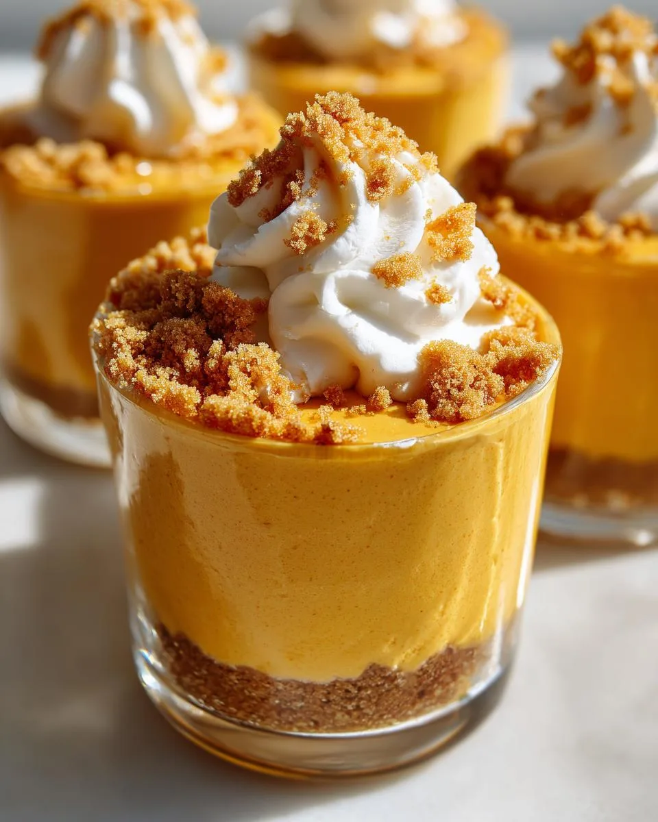 pumpkin cheesecake cups - detail 3