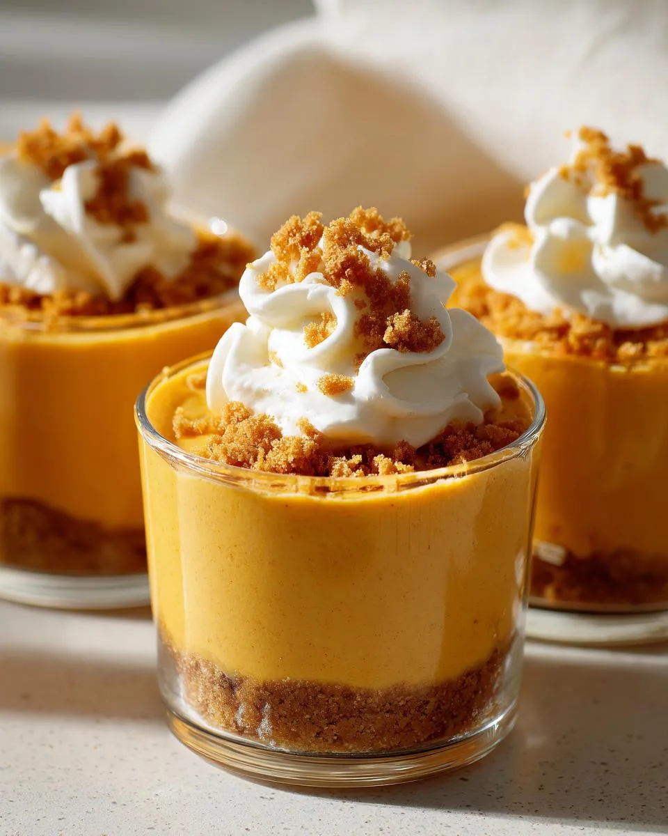 pumpkin cheesecake cups - detail 4