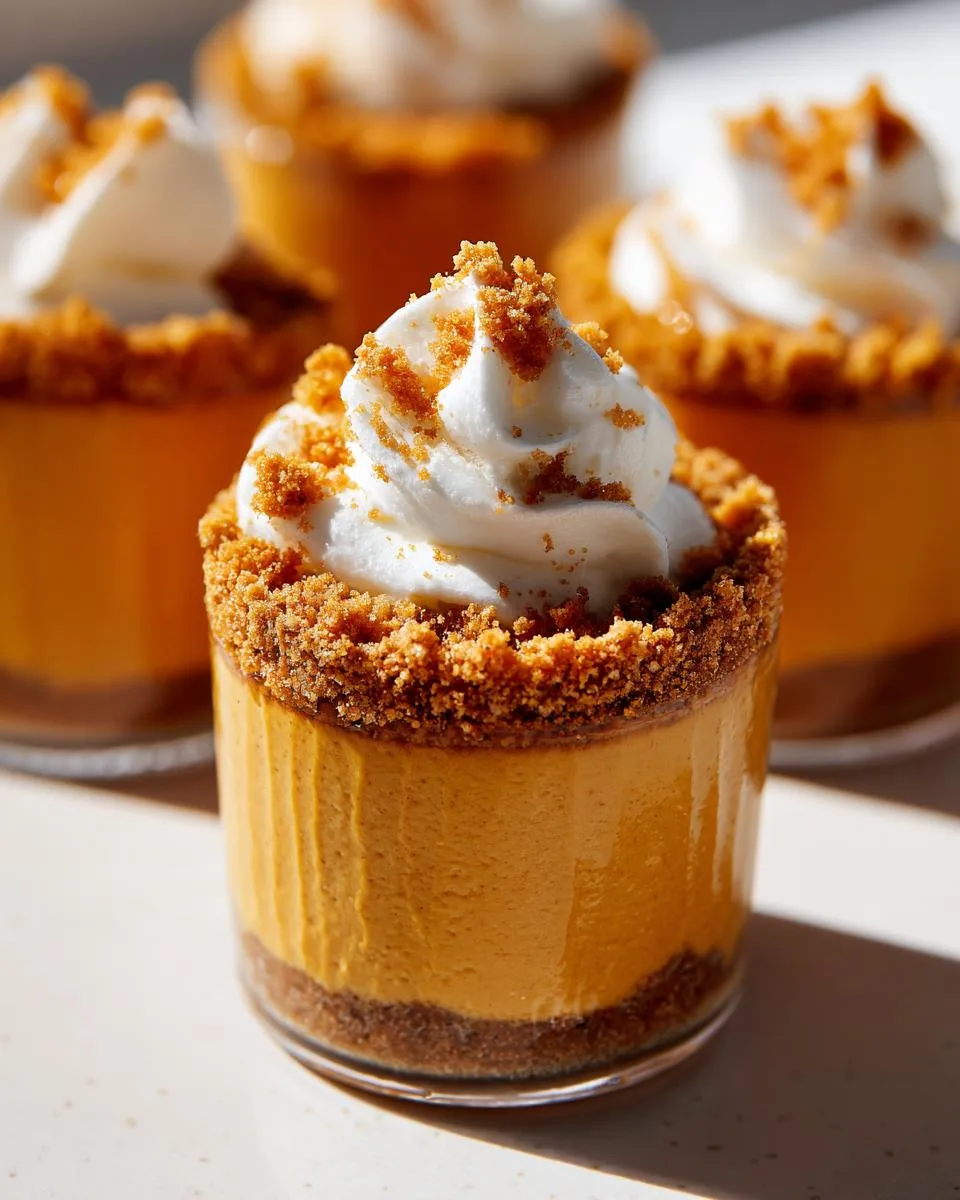 pumpkin cheesecake cups - detail 5
