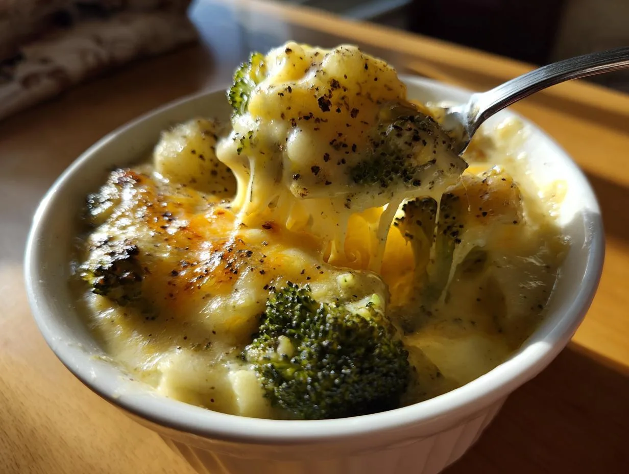 Creamy Broccoli Potato Cheese Soup Recipe in 4 Simple Steps