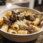 Cajun Steak Tips Pasta