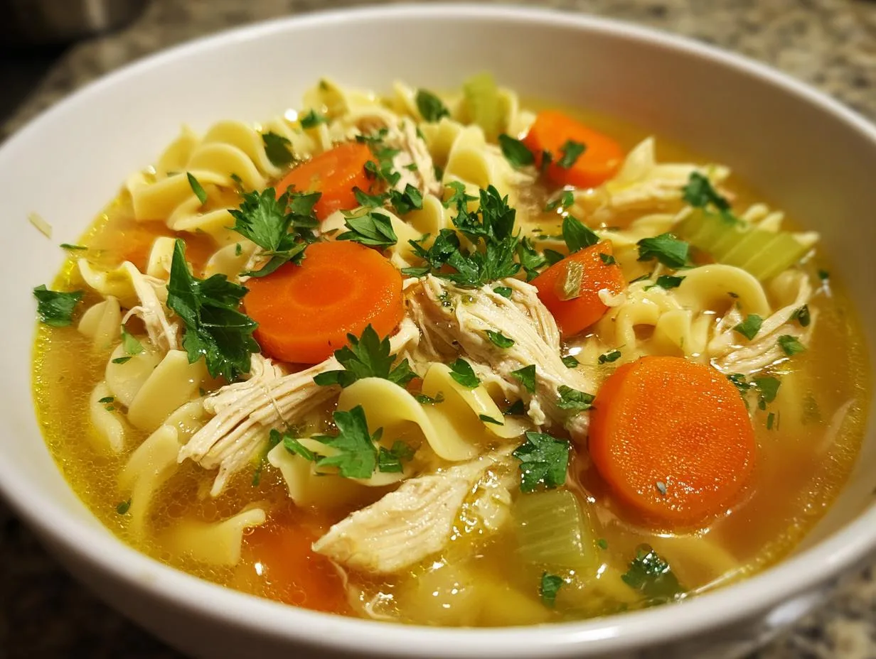Healing Amazing 30-Minute Chicken Noodle Soup Recipe That Comforts Soul