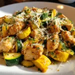 Chicken Zucchini Squash Saute