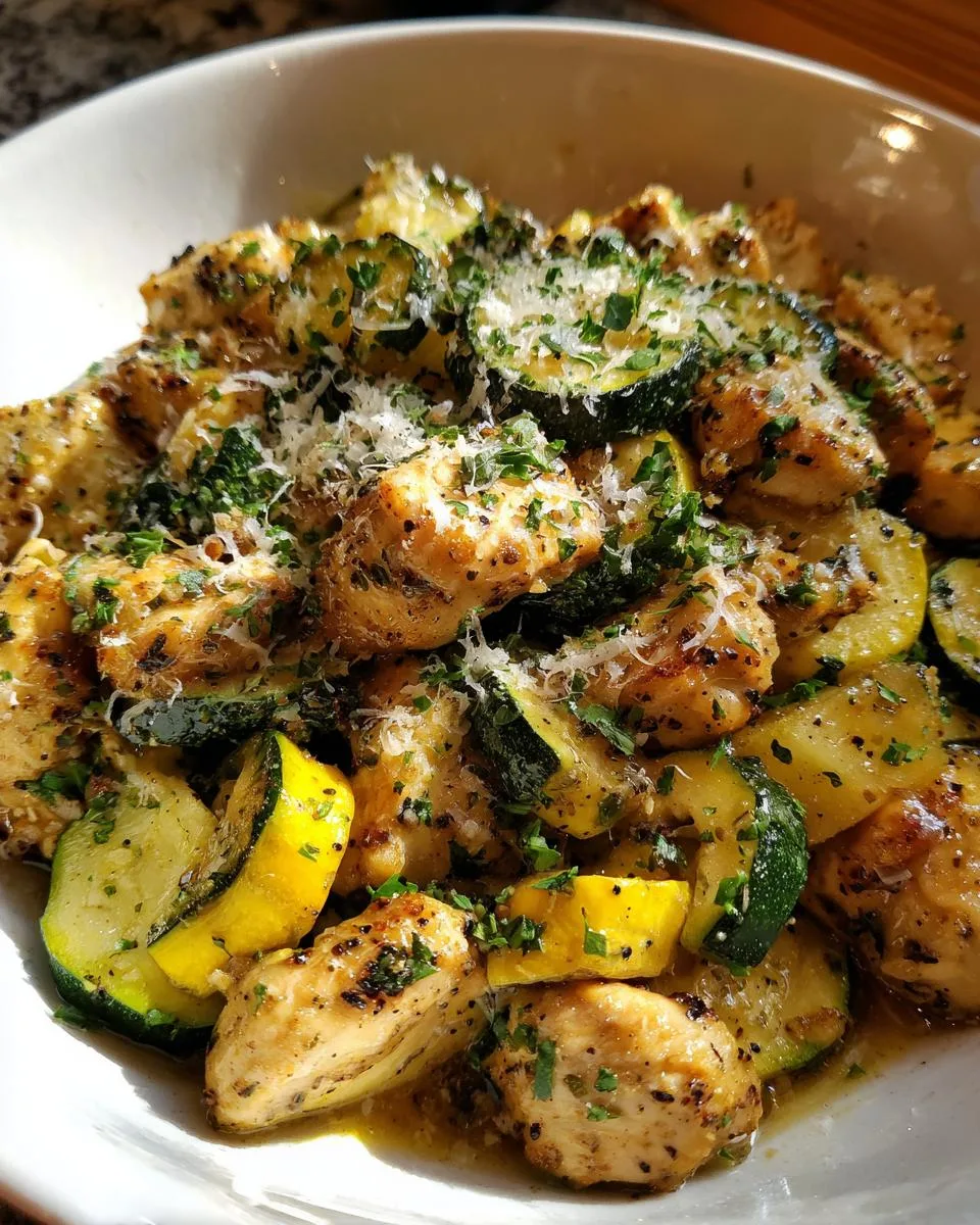 Chicken Zucchini Squash Saute - detail 5