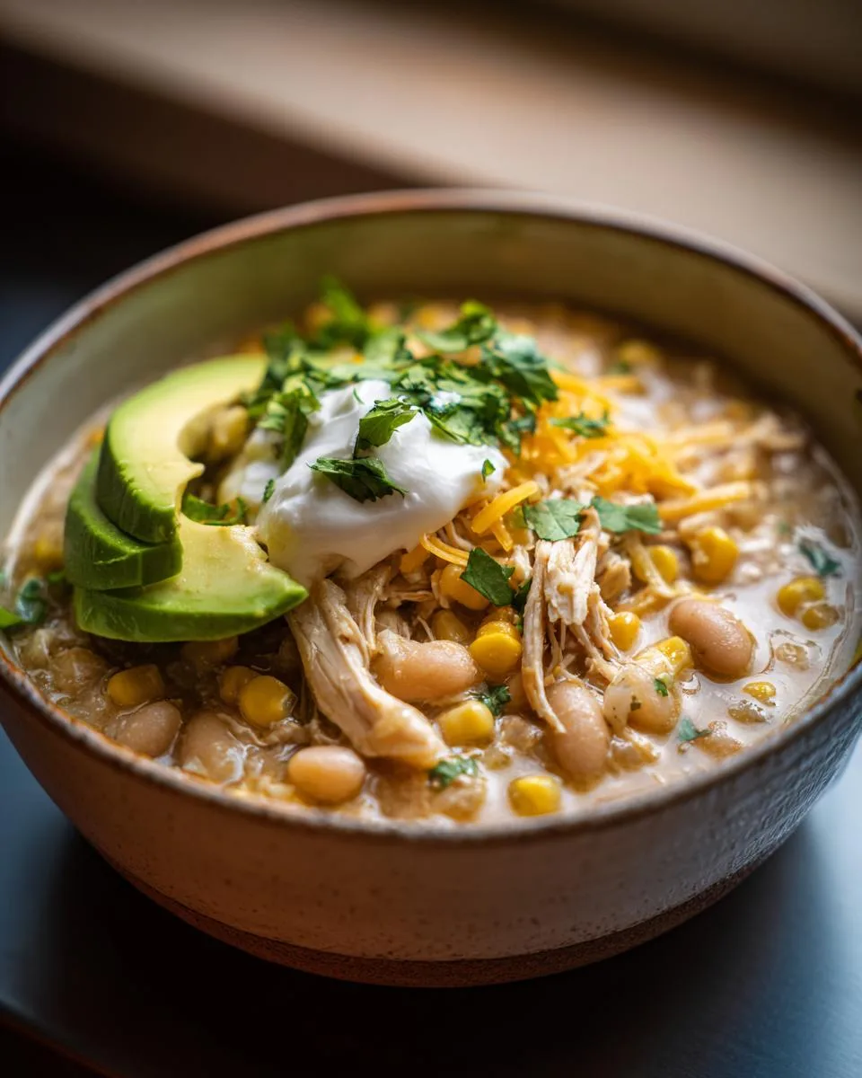 Chunky Slow-Cooked White Chili - detail 2